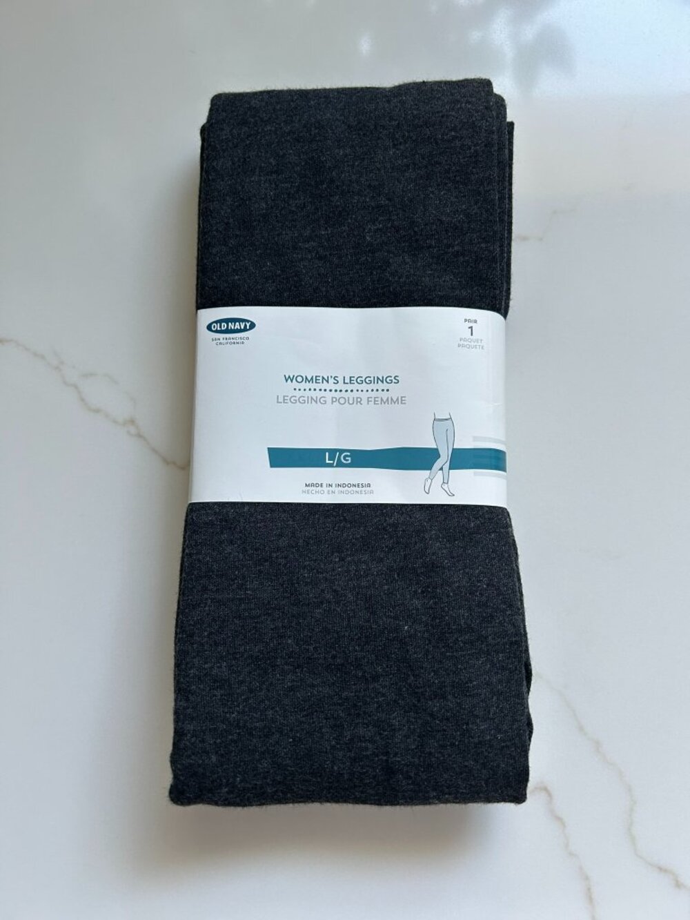 Old Navy Women’s Charcoal Heather Gray Leggings LARGE / NWT